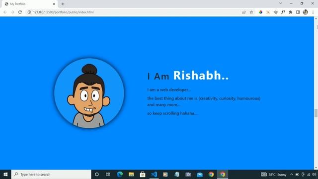 Portfolio | HTML , CSS , JavaScript & gsap l Cool Programming Projects