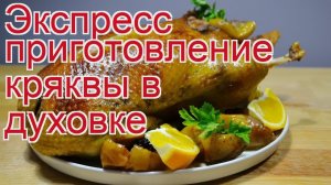 Рецепты из утки - как приготовить утки пошаговый рецепт - Экспресс приготовление кряквы в духовке