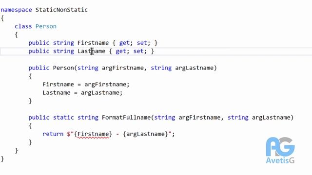 Learn How To Program In C# Part 25 - Static vs Non Static