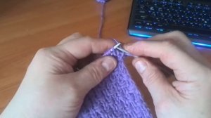 Рельефные ромбики спицами_part1_2