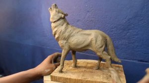 How to make wolf with clay | clay modelling animals