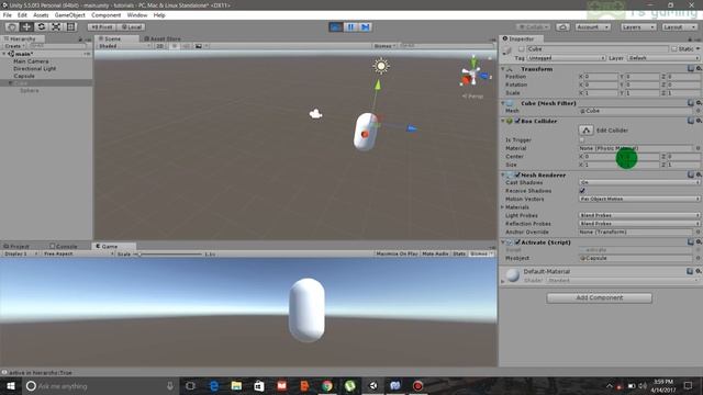 Unity-How to activate and deactivate game objects [Hinglish commentary]-HD