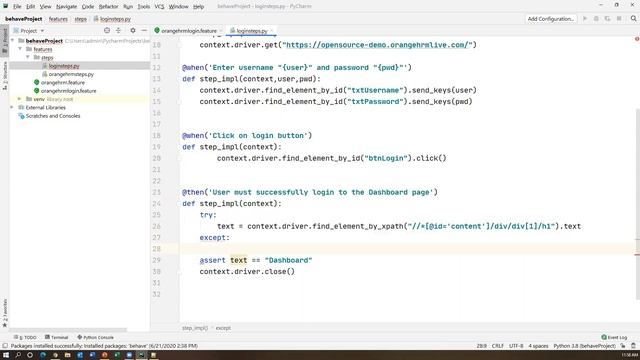 Part 5: Selenium with Python Behave (BDD) | Scenario Outline Examples | Data Driven Test смотреть онлайн