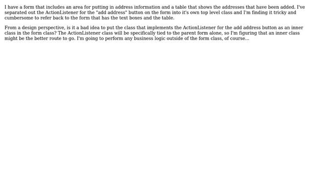 Software Engineering: Java Swing ActionListener design смотреть онлайн