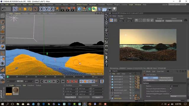 creating 3d nature scene using c4d,arnold renderer and photoshop cc смотреть онлайн