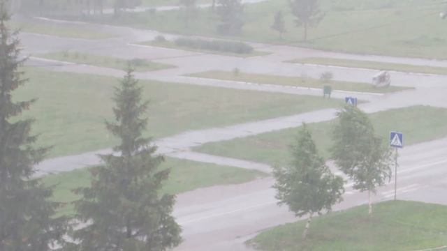 Грозовой ливень 3 июля в Бердске