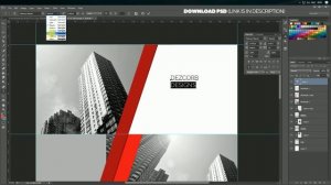 How to design brochure in photoshop cs6 |  Red Professional Corporate Brochure