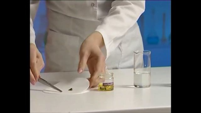 Кальцийдин туз кислотасы менен болгон реакциясы