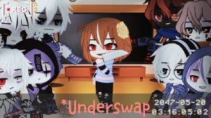 Sans Aus react to Frisk Aus||Bad apple