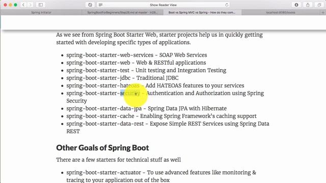 9  Step 8  Overview of different Spring Boot Starter Projects смотреть онлайн