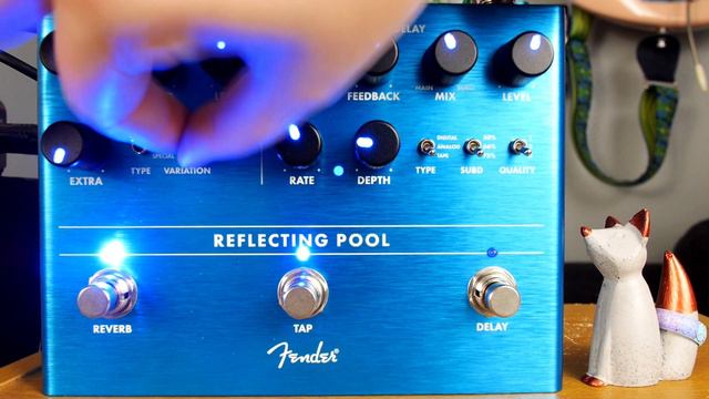 Fender Reflecting Pool (Mirror Image Delay + Marine Layer Reverb) Demo in Stereo (no talking) смотреть онлайн