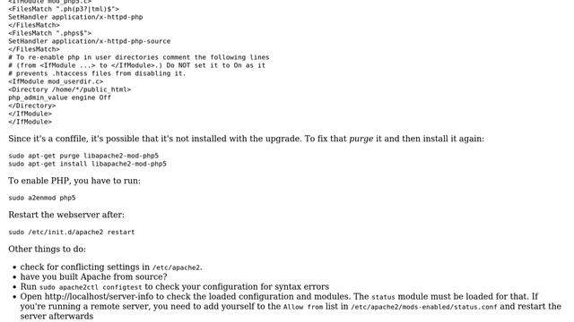 Ubuntu: PHP not working in Apache2 after system upgrade (3 Solutions!!) смотреть онлайн