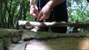 Делаем самодельный стол в лесу!!!