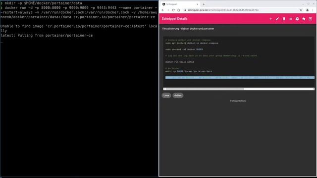 Docker mit Portainer managen - Debian & Ubuntu смотреть онлайн