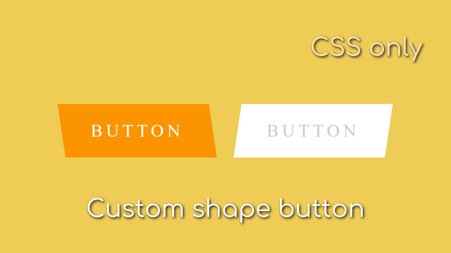 Скошенная кнопка с анимацией при наведении | Сustom shape button  tutorial | html css