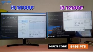 Core i3 12100F vs Core i3 10105F Game & Render