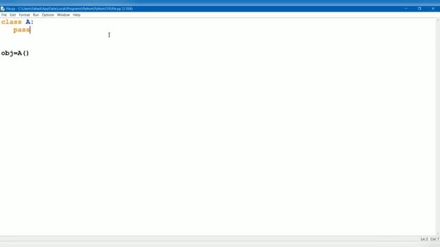 python class and object || python OOP