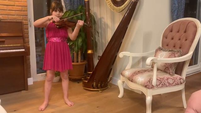 Almira Aktoprak 8 years old. Brahms Lullaby