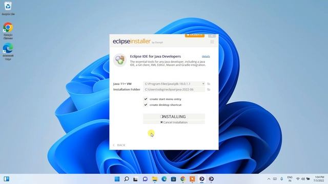 How to install Eclipse IDE 2022-06 on Windows 10/11 with JDK [ 2022 Update ] Eclipse - JAVA 18