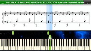 Russian dance KALINKA КАЛИНКА ( на пианино Synthesia )