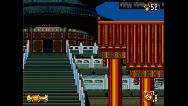 Sega Mega Drive 2 (Smd) 16-bit The Lion King 2 Zone 4 Temple of Heaven Прохождение