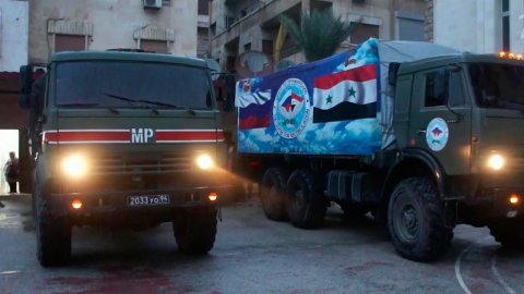 Россия отправила новую партию гуманитарной помощи в провинцию Алеппо