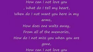 How Can I Not Love You
