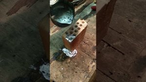 Льем грузила для рыбалки