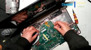 ASUS X550  разборка и замена термопасты.