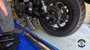 Rhino Racing Exhaust install on Royal Enfeild Super Meteor 650