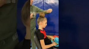 Идеальный пучок для художественной гимнастики.