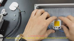 Ремонт светодиодного прожектора ASD 30W своими руками. Ставлю COB модуль на 220 вольт.