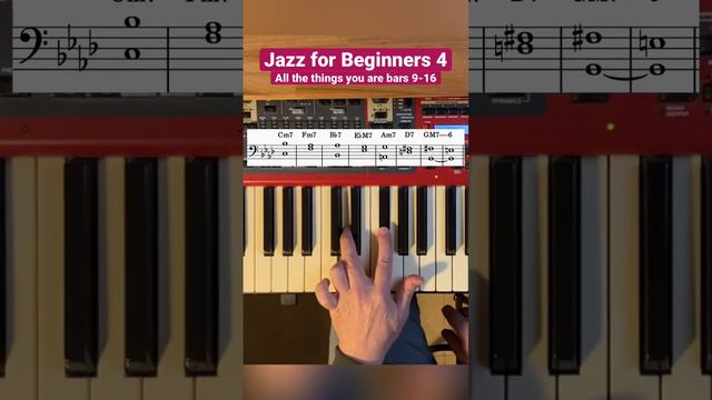 Jazz for Beginners 4                         #jazzpiano #pianotutorial #piano