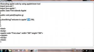 Executing applet code by using AppletViewer Tool||Applets in Telugu Lecture-7