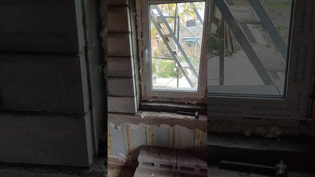 Кладка шлакоблока. Работа окончена. смотреть онлайн