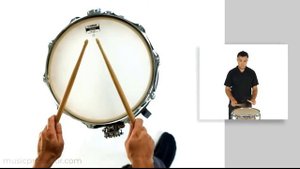 Малый барабан - Начало работы с рудиментами. Упражнение   Двойки и Тройки