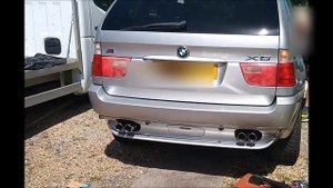 E53 BMW 4.4i V8 Exhaust Sound Back Box Delete Engine Muffler Rear