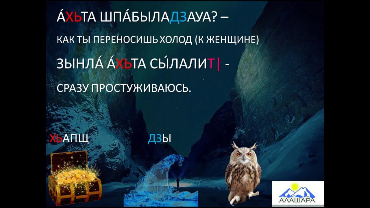 Видеоурок: обучение абазинскому языку. 63 занятие