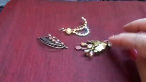 Винтажные украшения с блошиных рынков и секонд-хендов . Австрийские и немецкие  броши-спрей.