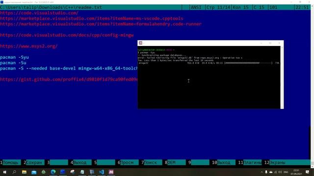 Как программировать на С++ в Visual Studio Code на Windows 10