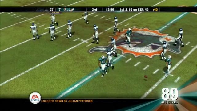 NFL Head Coach 09 PS3 Gameplay (SEAHAWKS vs DOLPHINS) смотреть онлайн