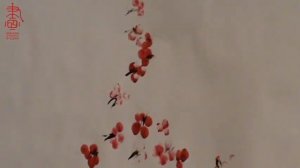 Китайская живопись сливы Мэй 梅花. Китайская живопись пальцем Чжихуа .