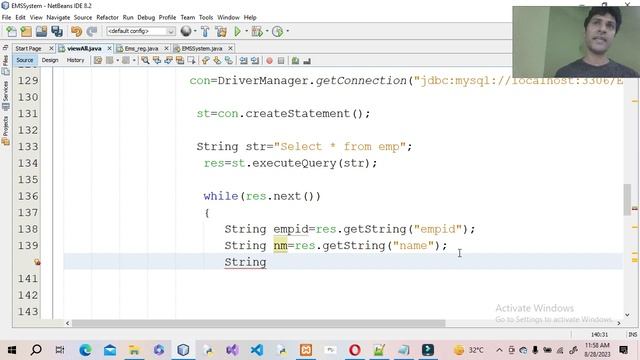 How Can view Table record in JTable Swing Control Using Java programming