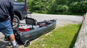 How I get the Jonny boat bass100 set up to go fishing