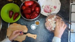 Как заморозить фаршированный болгарский перец на зиму. How to freeze stuffed peppers for the winter