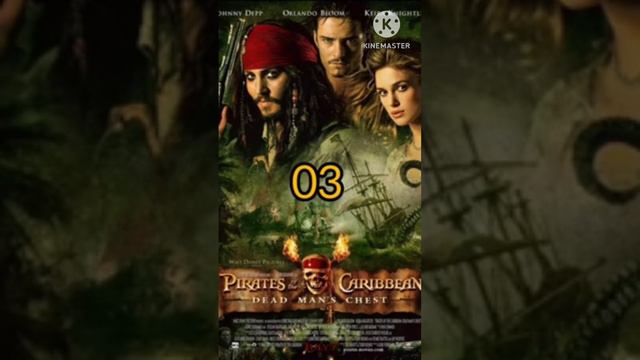 Pirates of the Caribbean movies ranked from Worst to Best ❤️❤️❤️❤️❤️