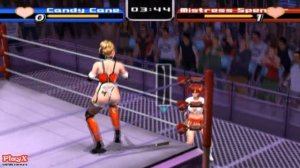 Rumble Roses Normal Match Candy Cane Vs Mistress Spencer Game Play01-[PlayX]