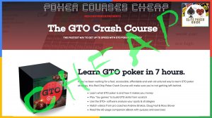 REDCHIP POKER THE GTO CRASH COURSE - Cheap Poker Courses