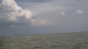 Ейск. Проверка глубины моря возле пляжа Ейскии лиман. 18 июля 2019 г.