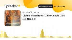 Divine Sisterhood- Daily Oracle Card Isis Oracle!